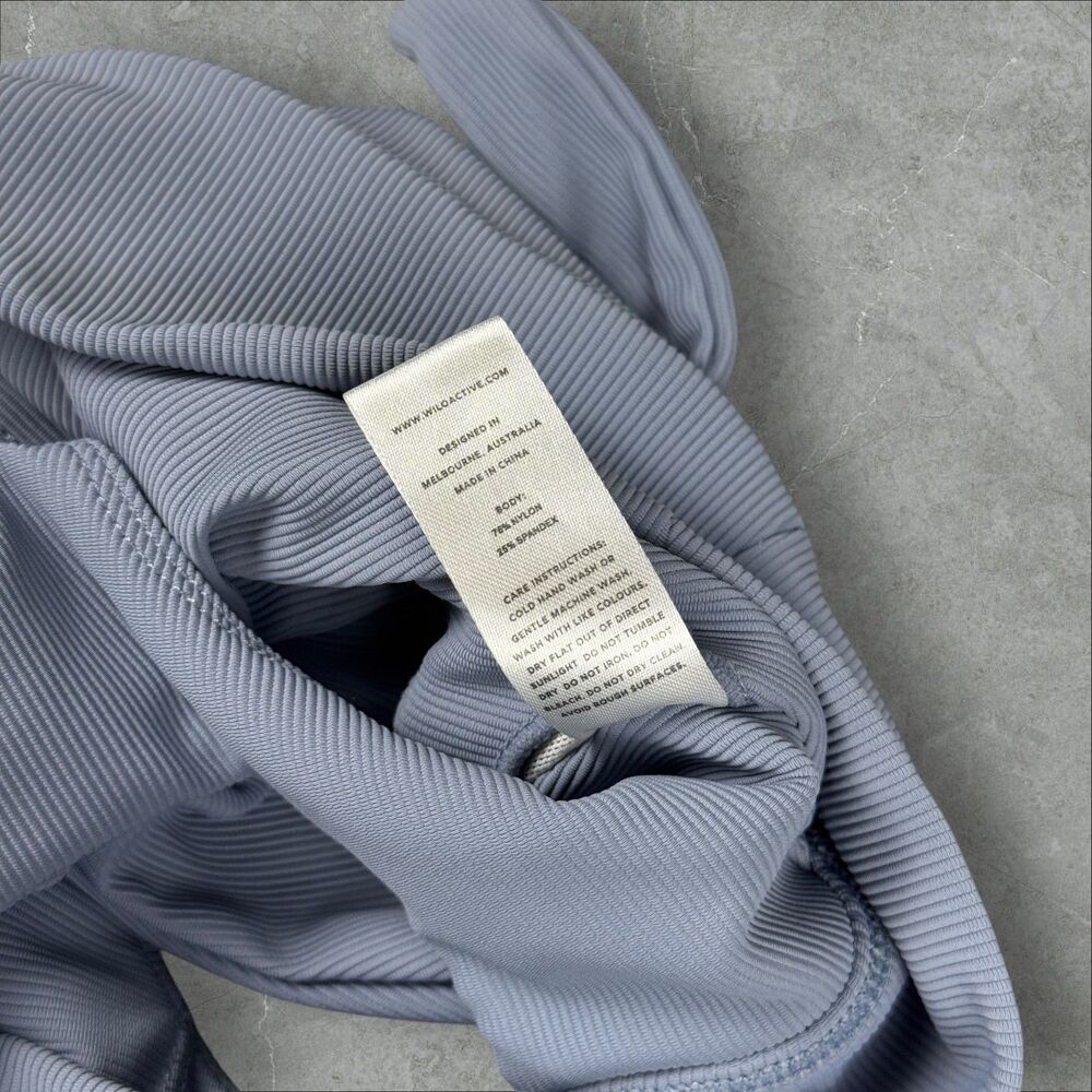 Willow Racerback Sports Bra Tank Top Micro Ribbed - XS - Picture 5 of 7